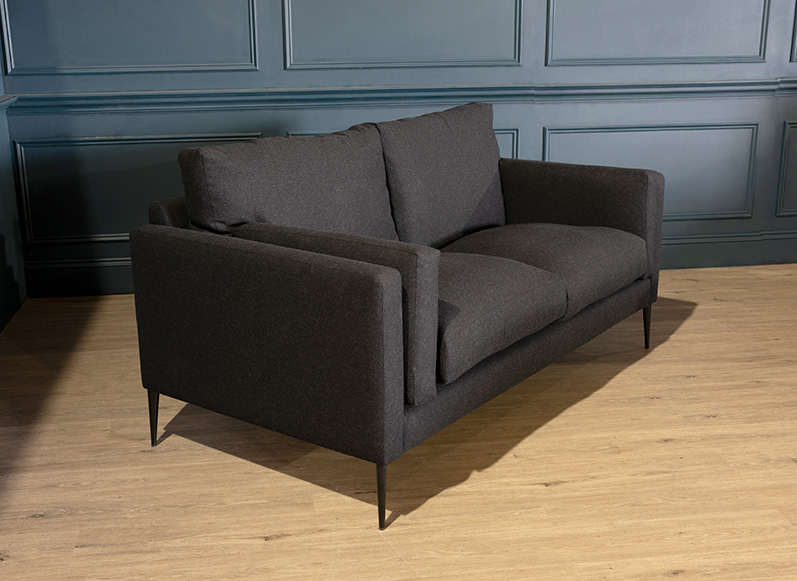1 Carlton 3 Seater Sofa in House Wool Charcoal Angle